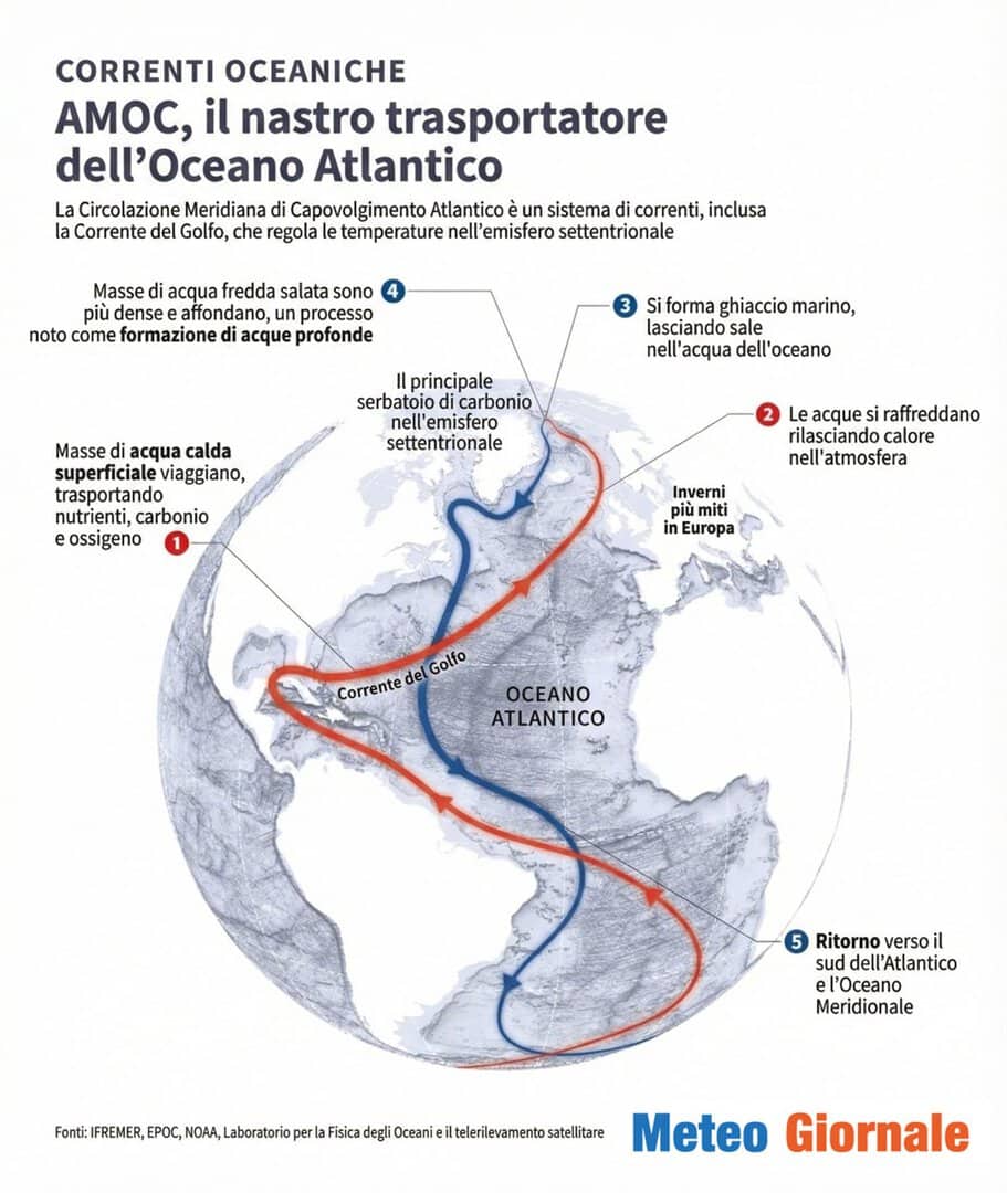 Corrente del Golfo stop: l’Europa rischia secoli di siccità estrema