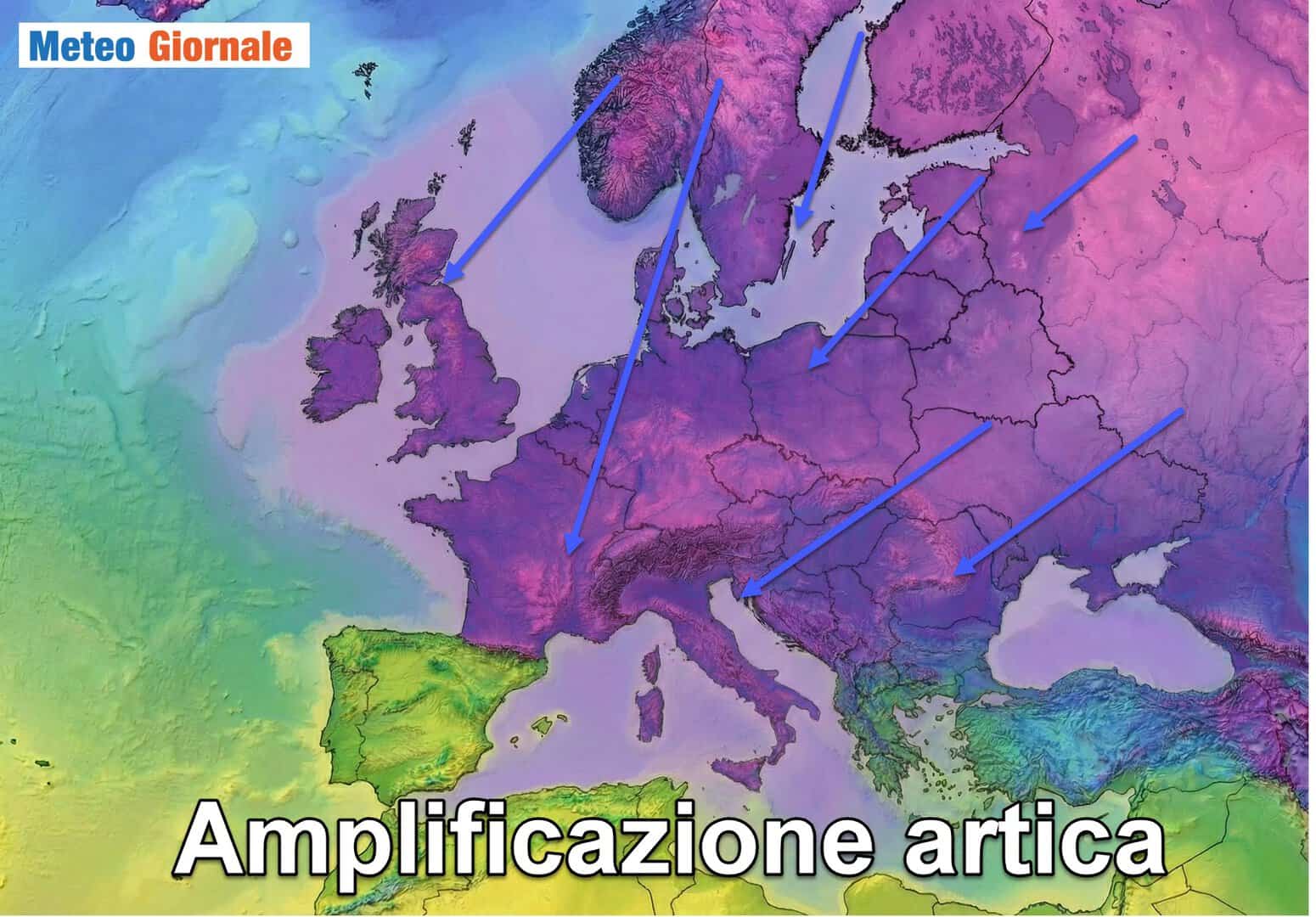 Ribaltone polare: cos’è l’Amplificazione Artica e perché può portare freddo e neve in Italia