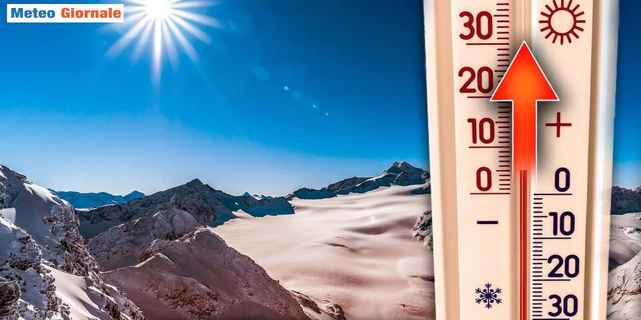 Sole e temperature elevate sui monti