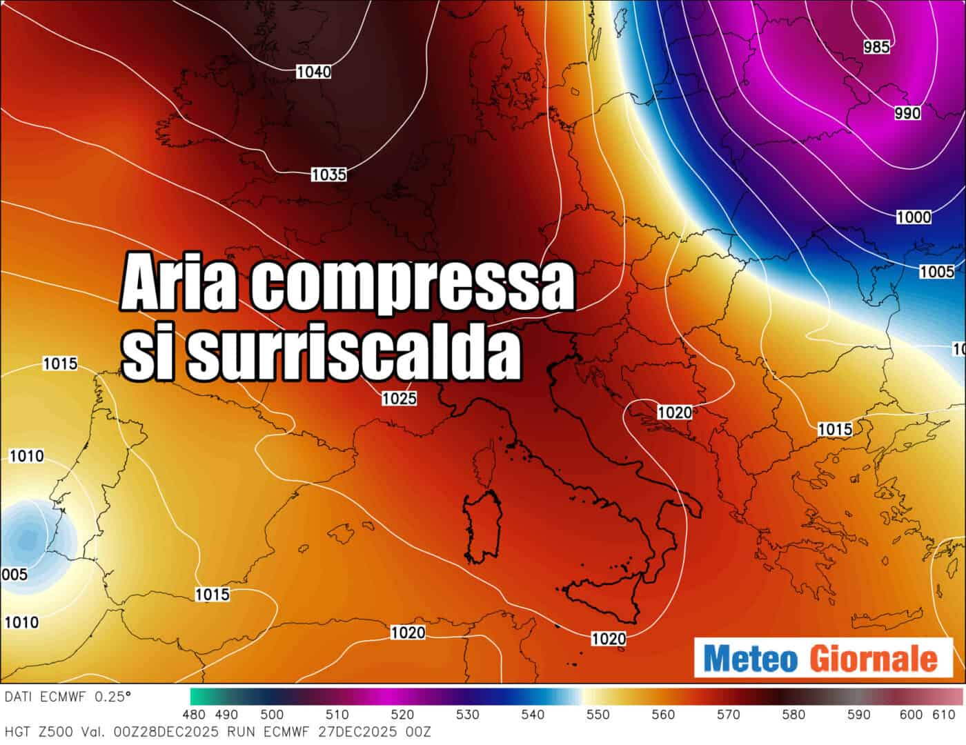 aria che si surriscalda heat dome 27