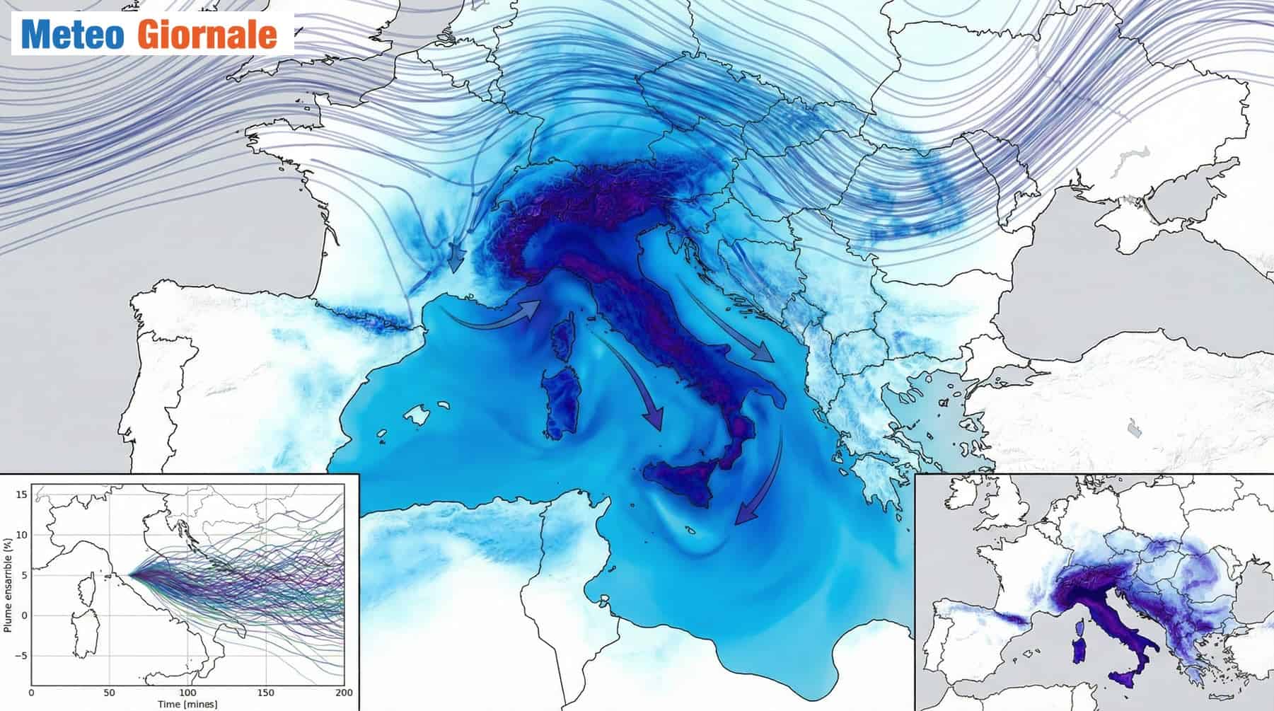 Come leggere le “Mappe Spaghetti” (Ensemble) per capire a colpo d’occhio se una previsione è affidabile