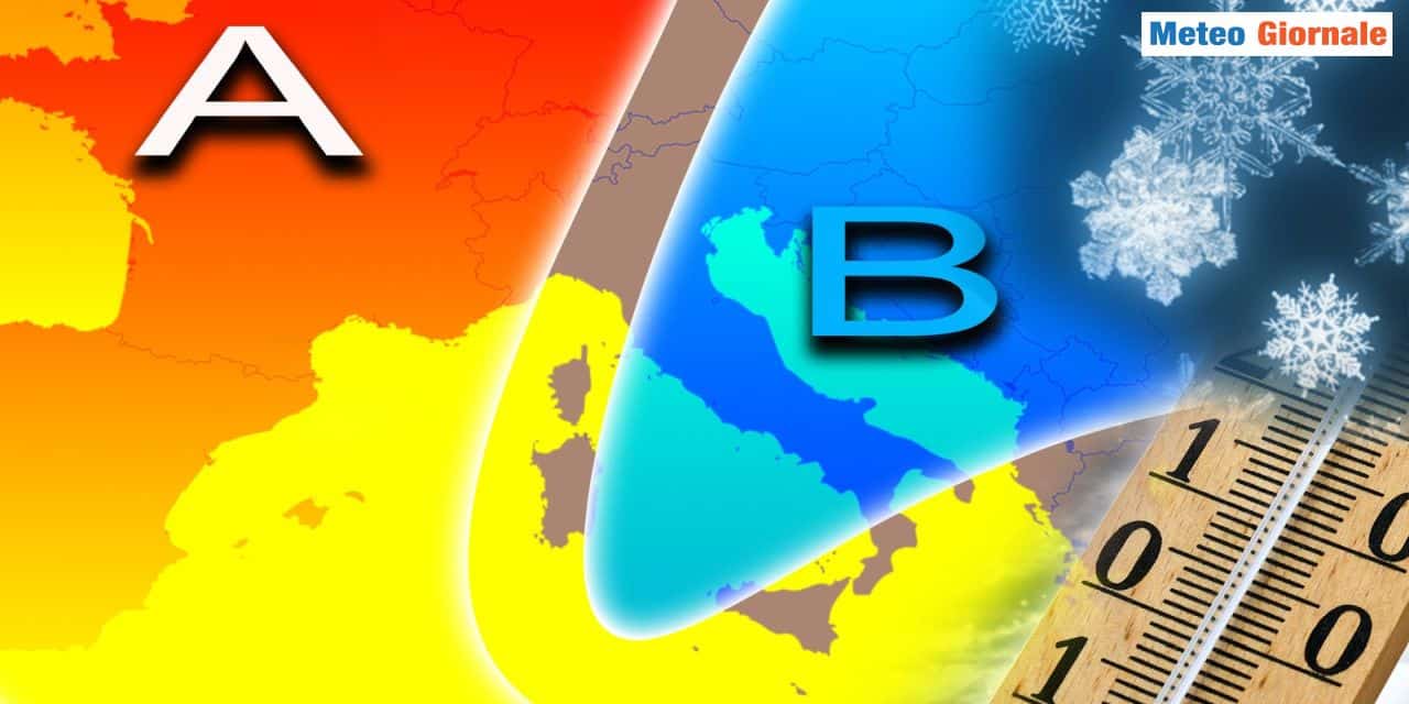Aria più fredda si avvicina all'Italia