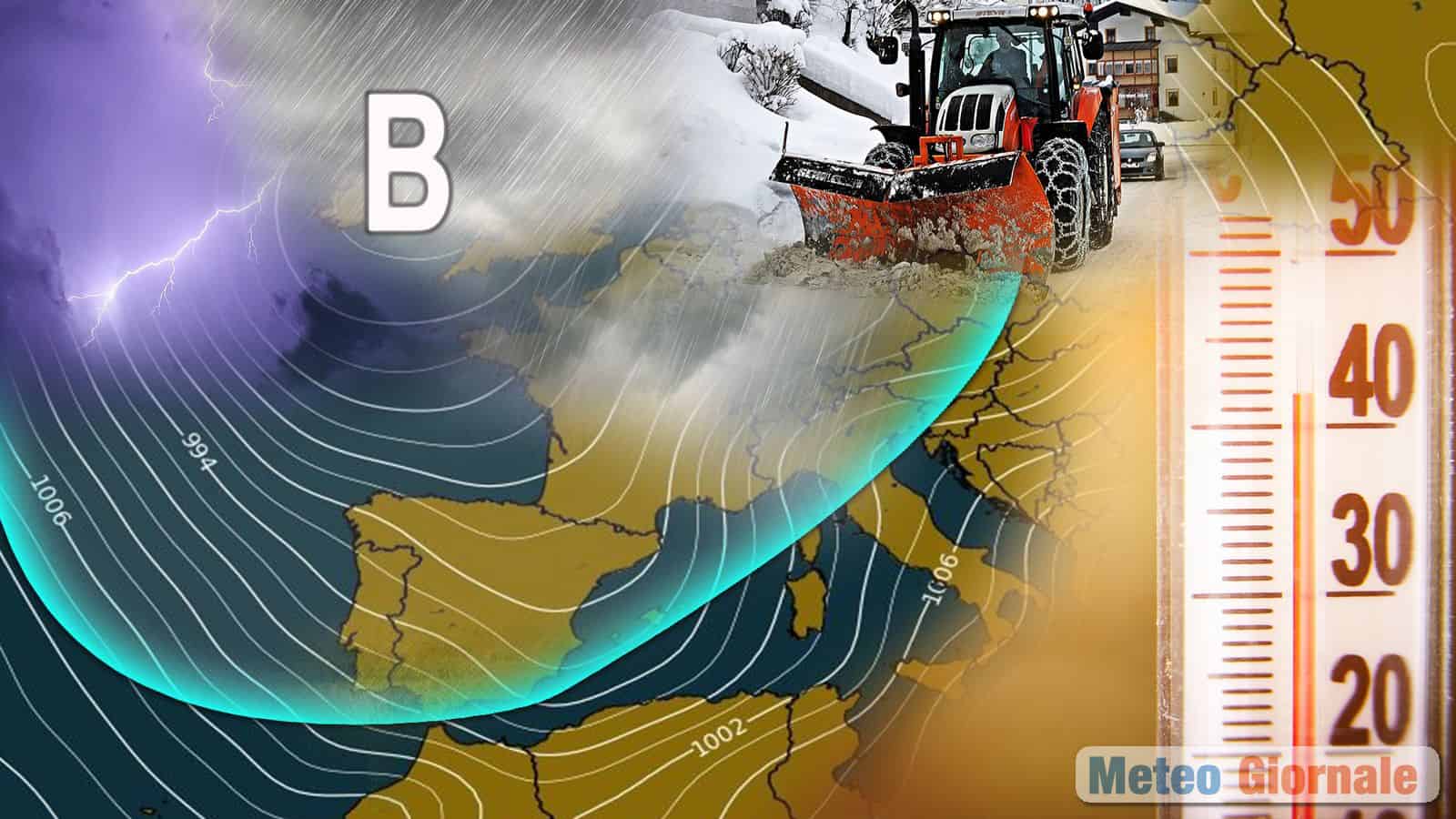 Meteo festività: freddo in agguato dopo Natale, rischio NEVE in aumento