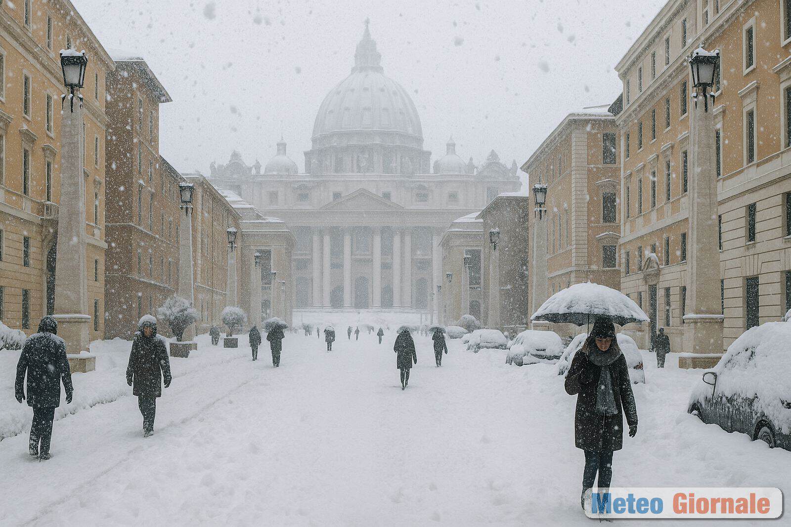 Meteo, possibile SVOLTA storica: Gelo russo tra Natale e Capodanno, NEVE anche a Roma