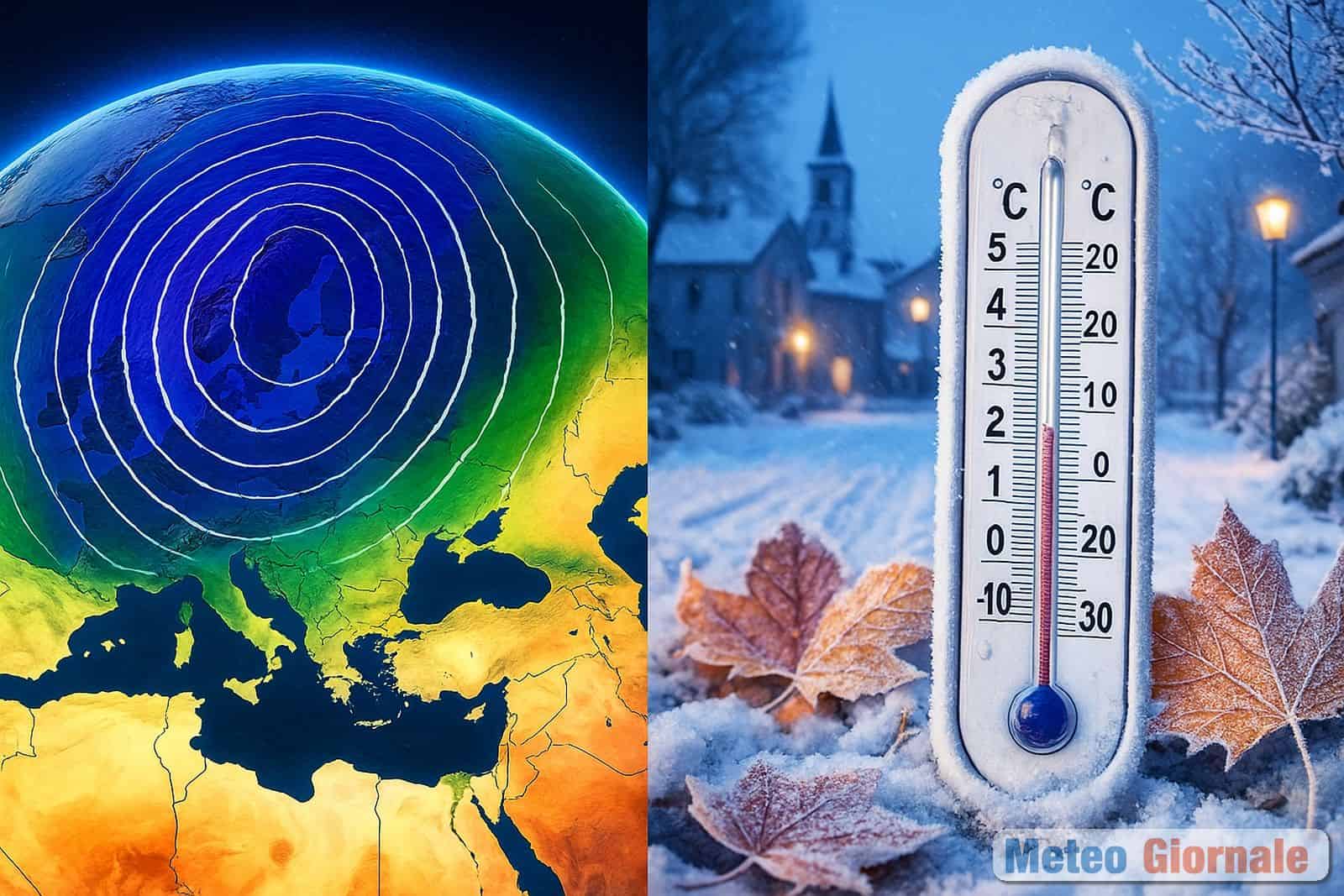 Meteo, non sarà un INVERNO piatto: Italia tra Cicloni atlantici e affondi Gelidi continentali