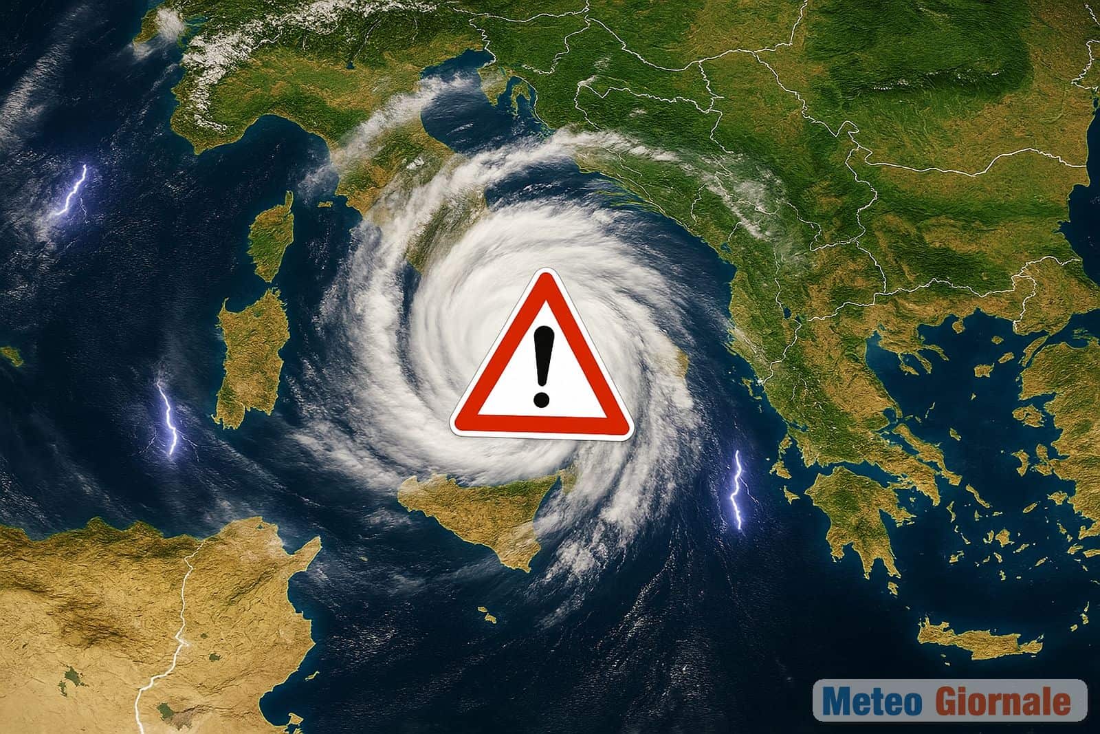 Meteo, forte maltempo: CICLONE in arrivo con Nubifragi su molte regioni