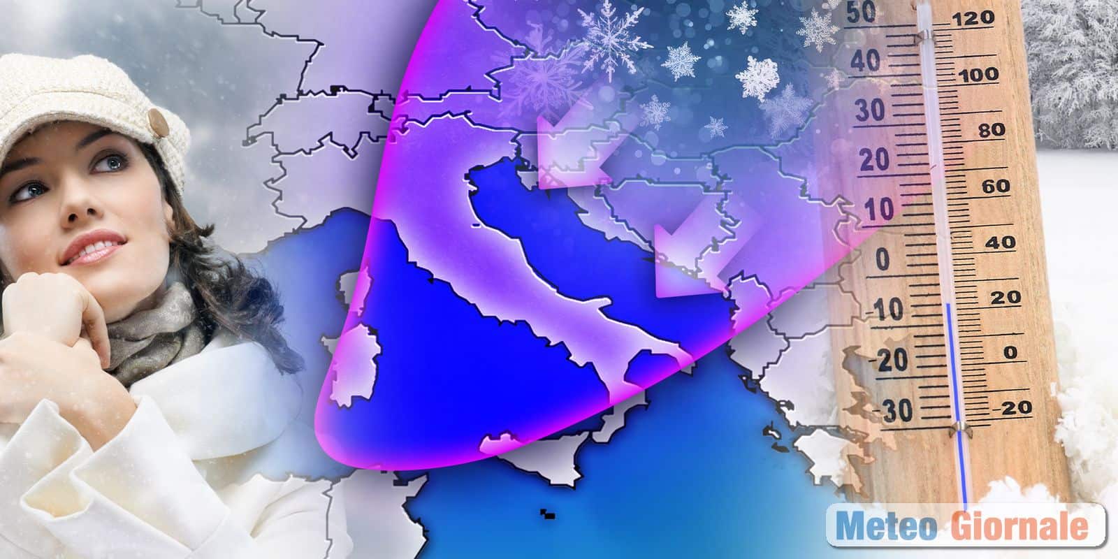 Meteo, il GELO da Est che può cambiare l’inverno italiano: come e DOVE agisce l’aria Artico-Continentale