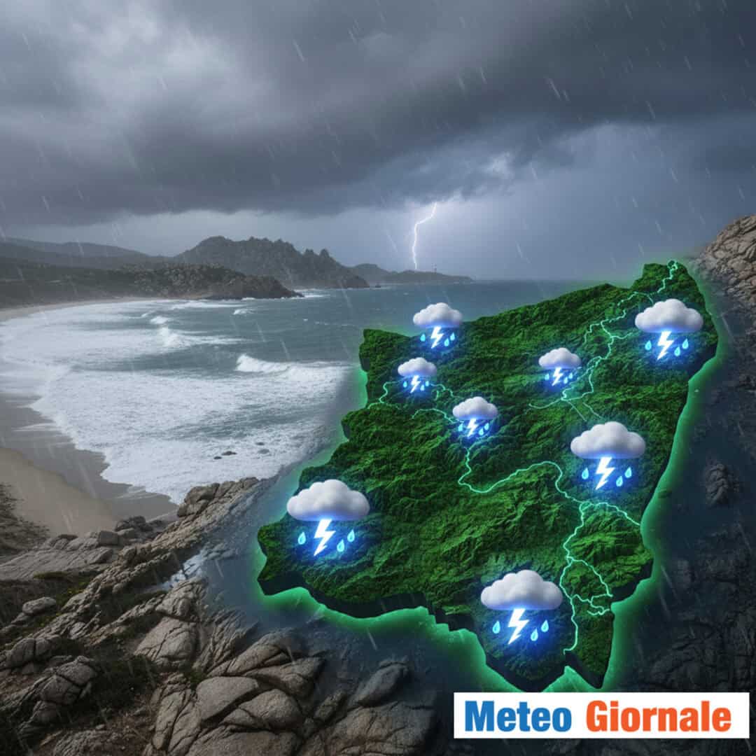 meteo sardegna maltempo con temporali e pioggia 27
