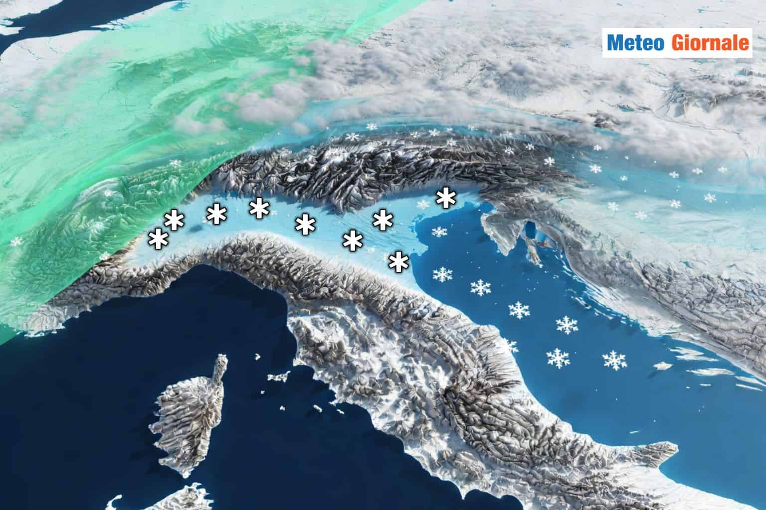 Neve estrema in Val Padana: il paradosso del clima che cambia, a rischio record