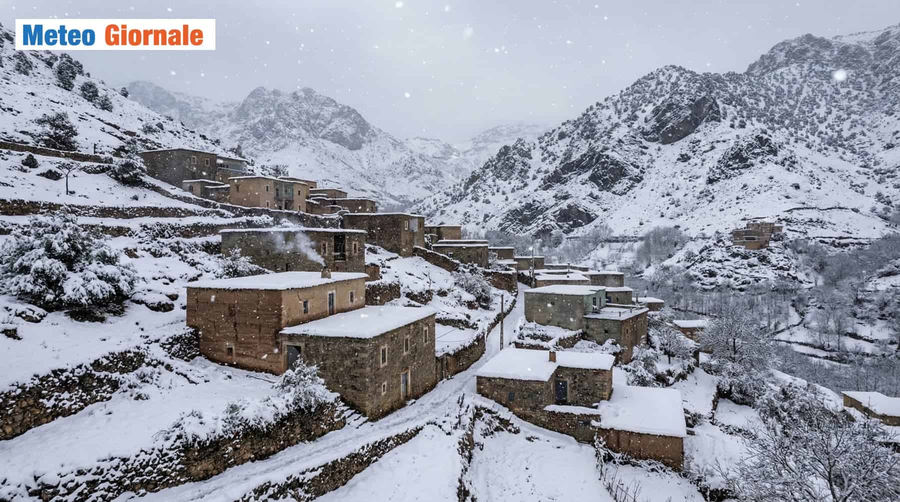 Maltempo in Marocco: neve record sull’Alto Atlante e alluvioni a Safi