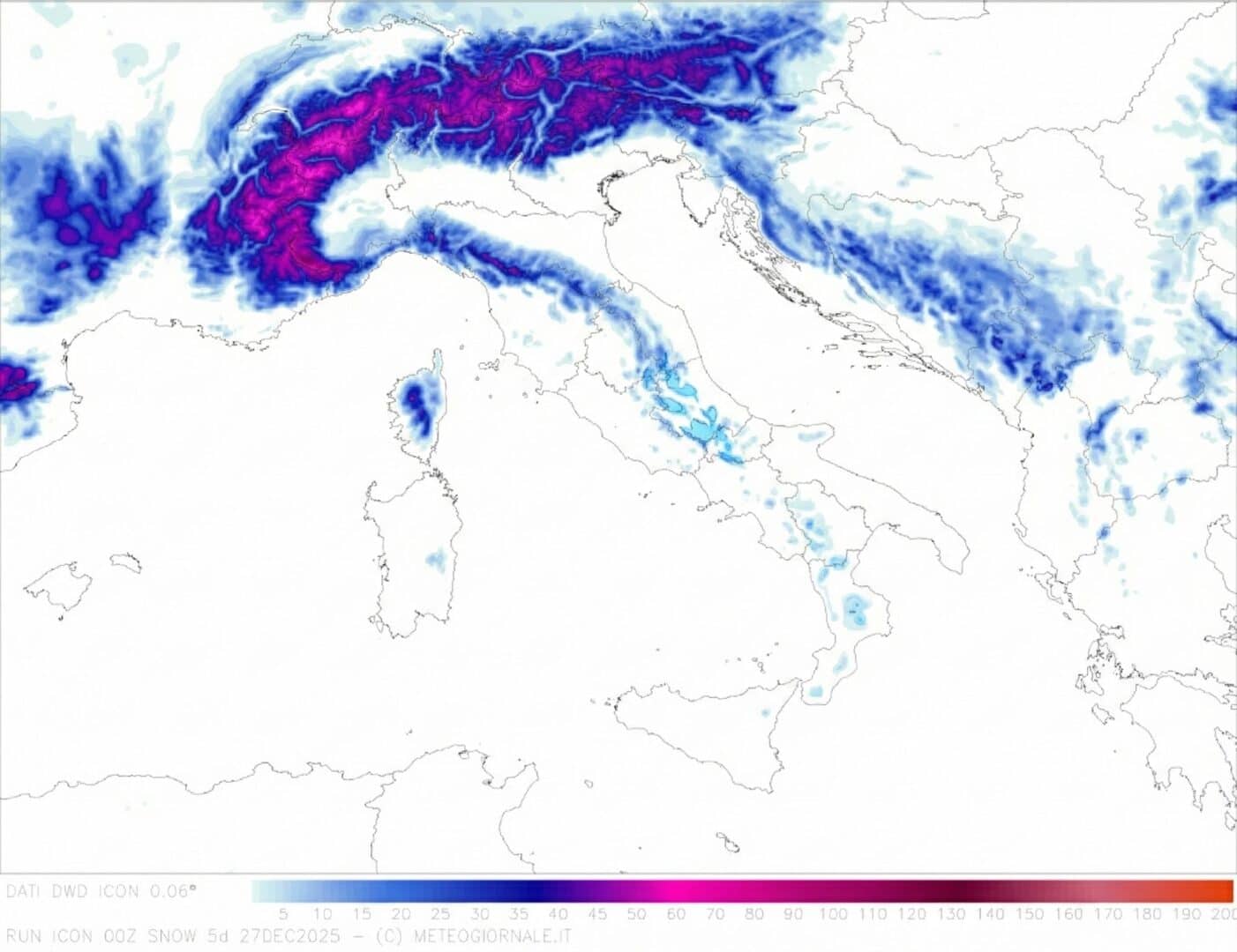 neve prevista icon 5 giorni 22
