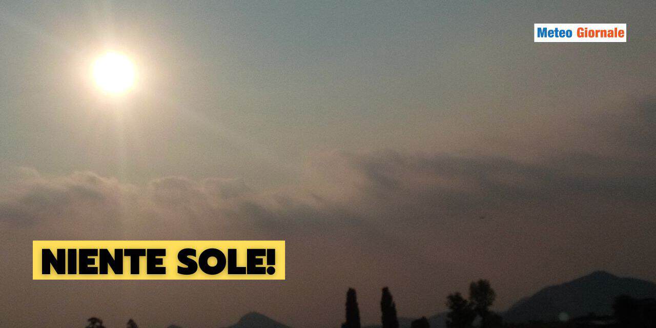 niente sole per giorni meteo 0912