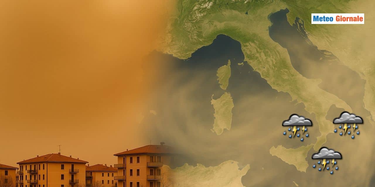 Sabbia del Sahara in arrivo, ecco perché innescherà NUBIFRAGI in Italia