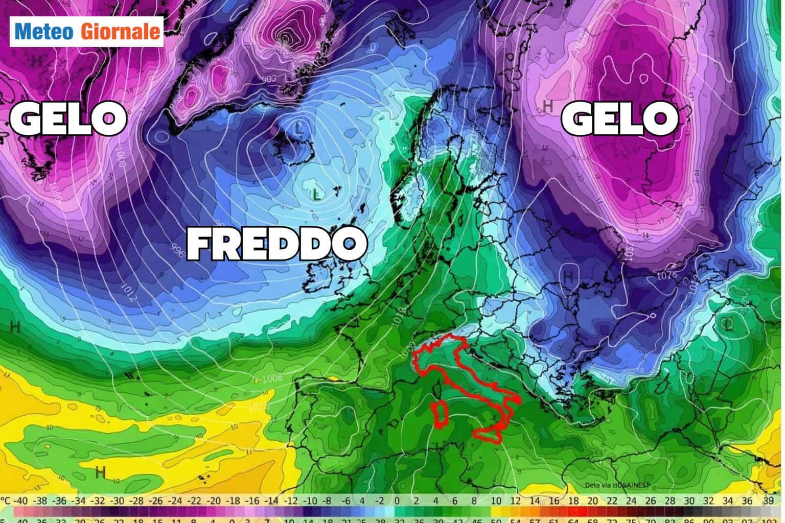 Dicembre cambia volto: la Val Padana si congela, freddo in arrivo prima della neve