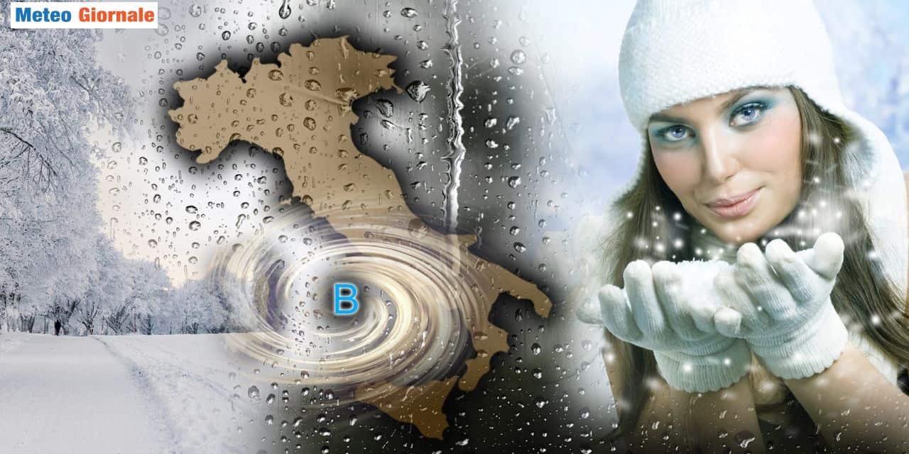 Maltempo e freddo in aumento per le festività