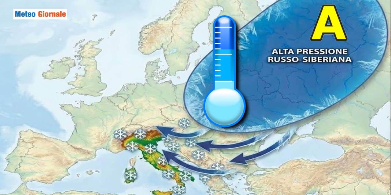 Ecco l’alta pressione russo-siberiana, porte spalancate per il gelo siderale
