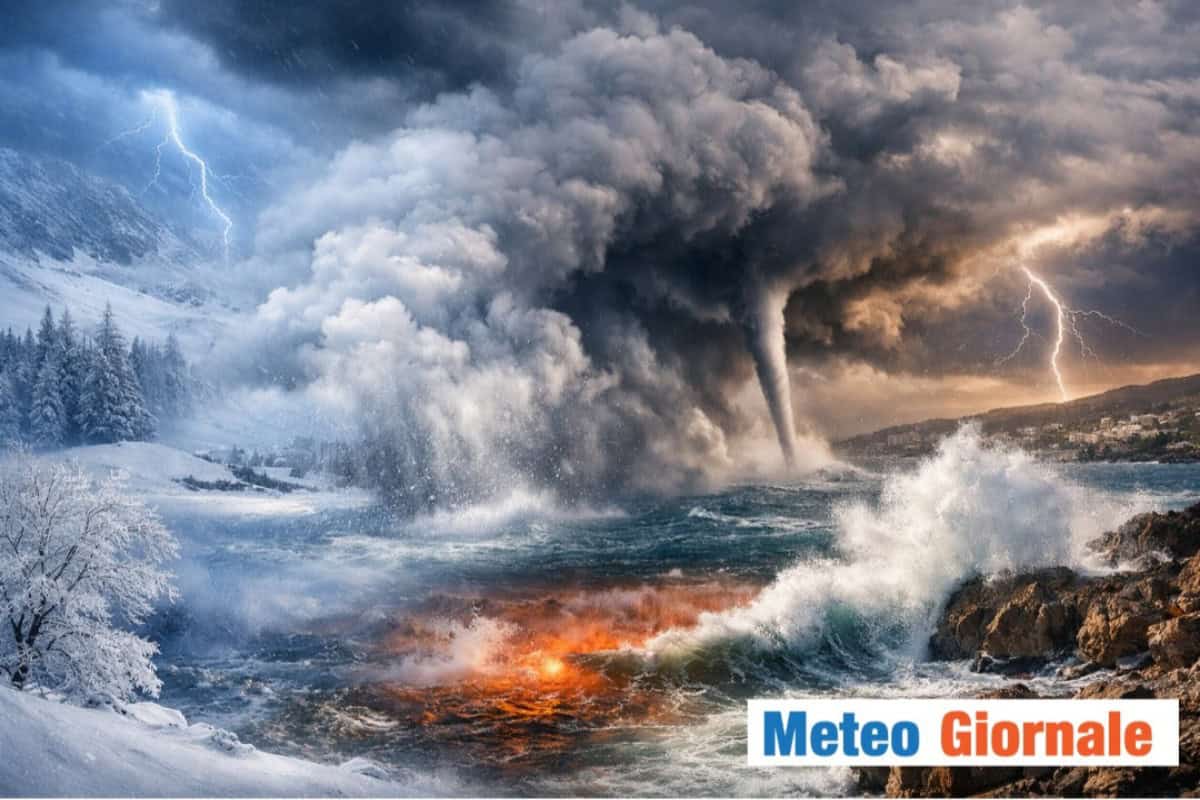 aria artica Mediterraneo caldo
