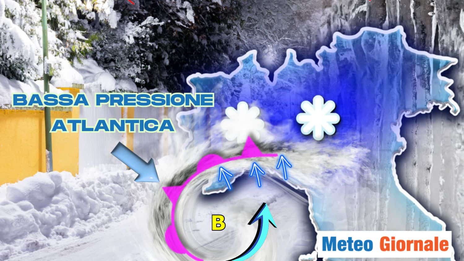 23/25 gennaio: tanta neve al Nord fino a bassa quota e al piano. Ecco dove e quanta