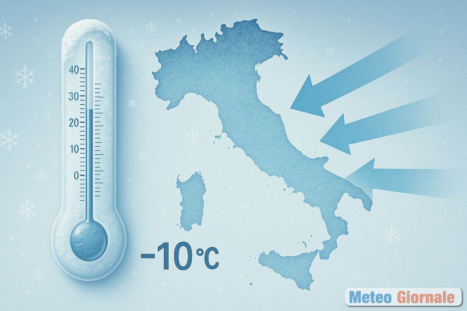 Nord nel freezer meteo: gelo duro e forti gelate sull’Italia