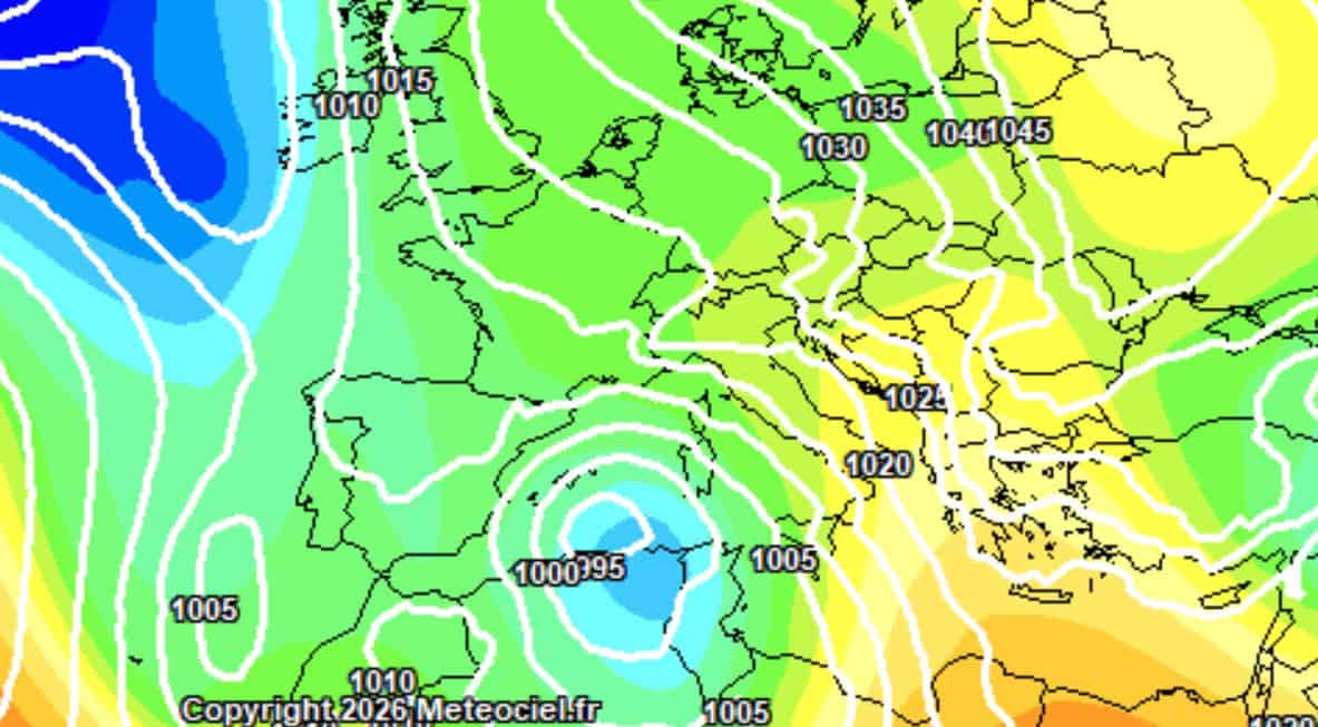 La mappa è a cura del modello europeo e fiuta la reale possibilità di avere un'intensa ondata di maltempo per Sardegna e Sicilia all'inizio della prossima settimana. Dovranno comunque servire ulteriori dettagli.
