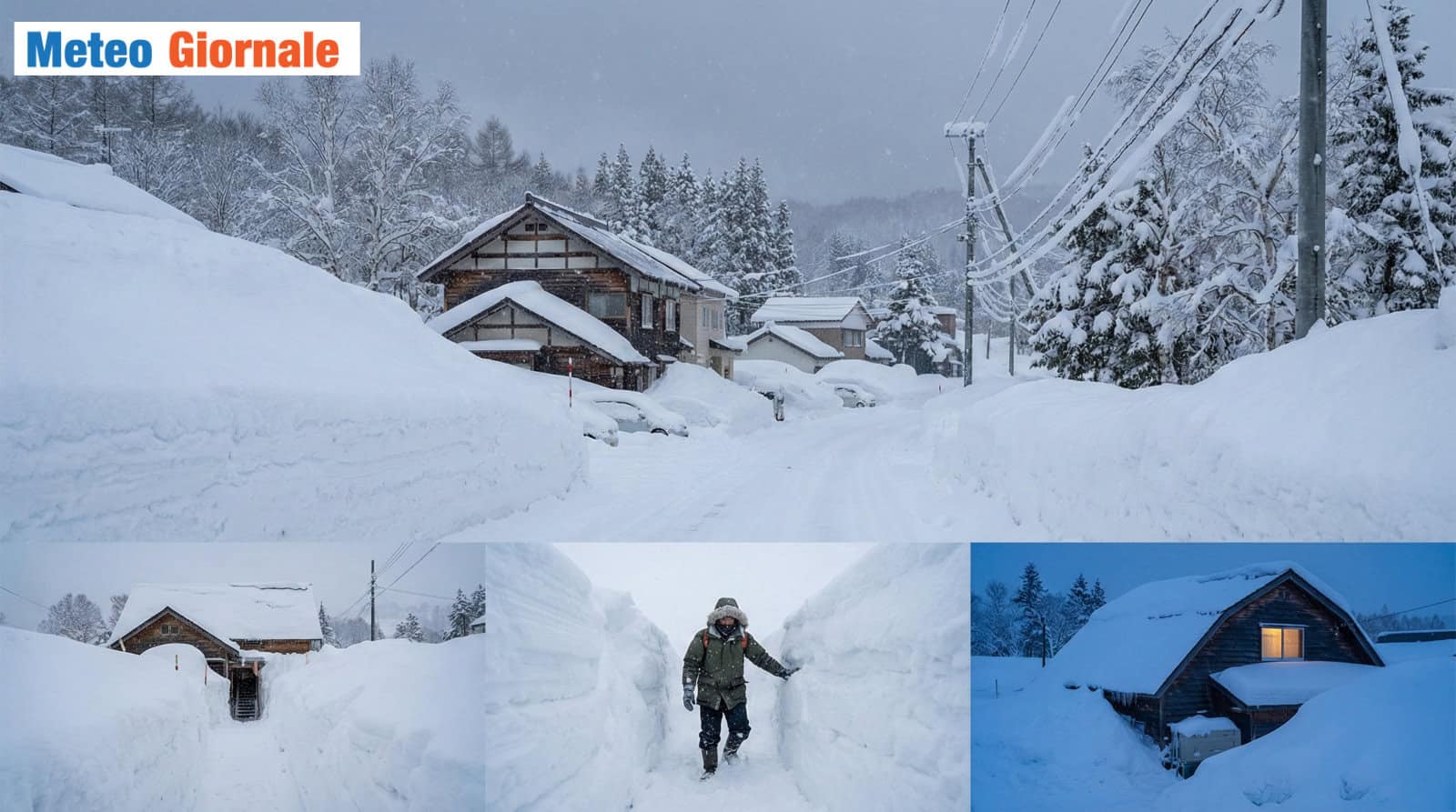Giappone, grande città seppolta dalla neve. Evento record
