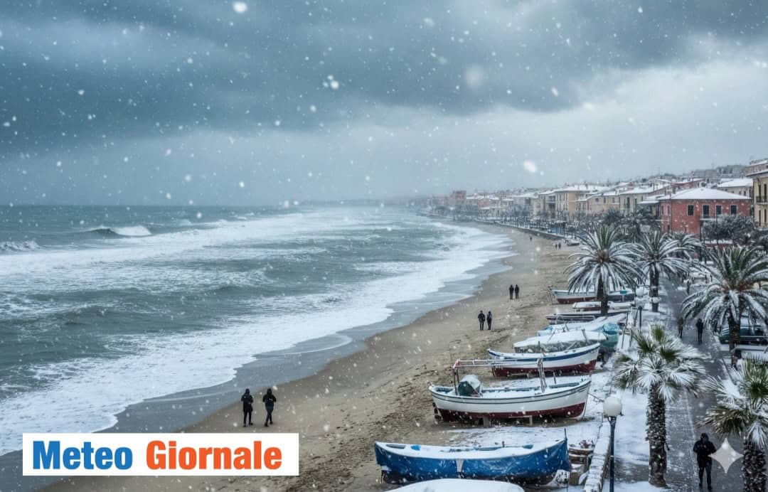 Meteo, NEVE imminente fin sulle coste: ecco le ZONE più esposte