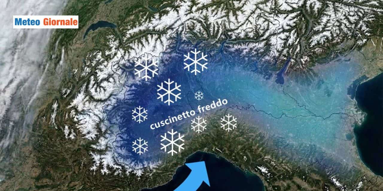 Neve a sorpresa Venerdì 23, fino a 10 cm in pianura