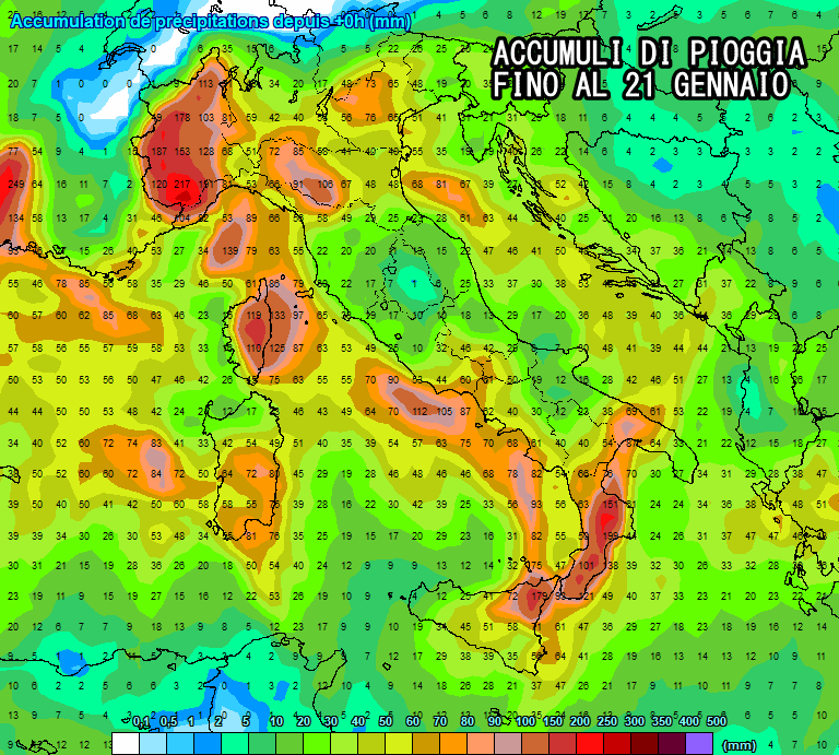 piogge totali