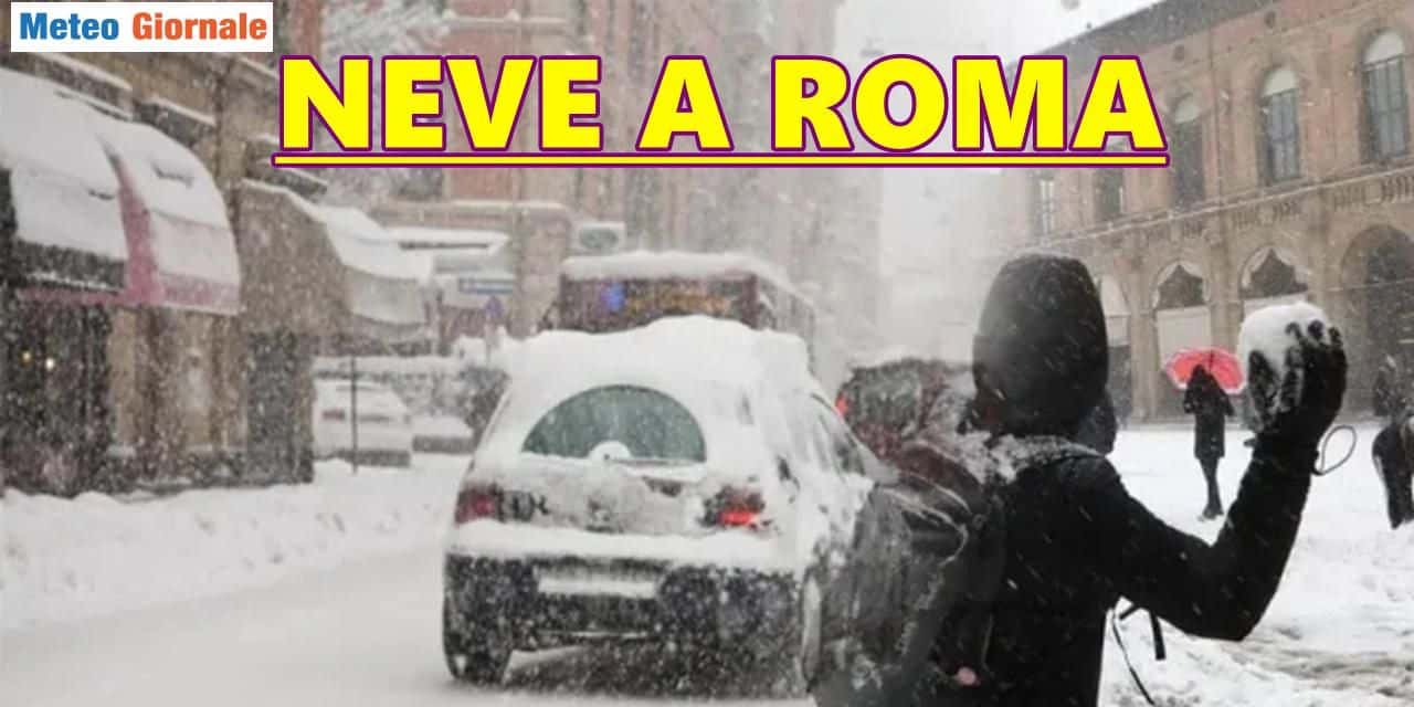 Roma quasi mezzo metro di neve in poche ore, sembra impossibile e invece no
