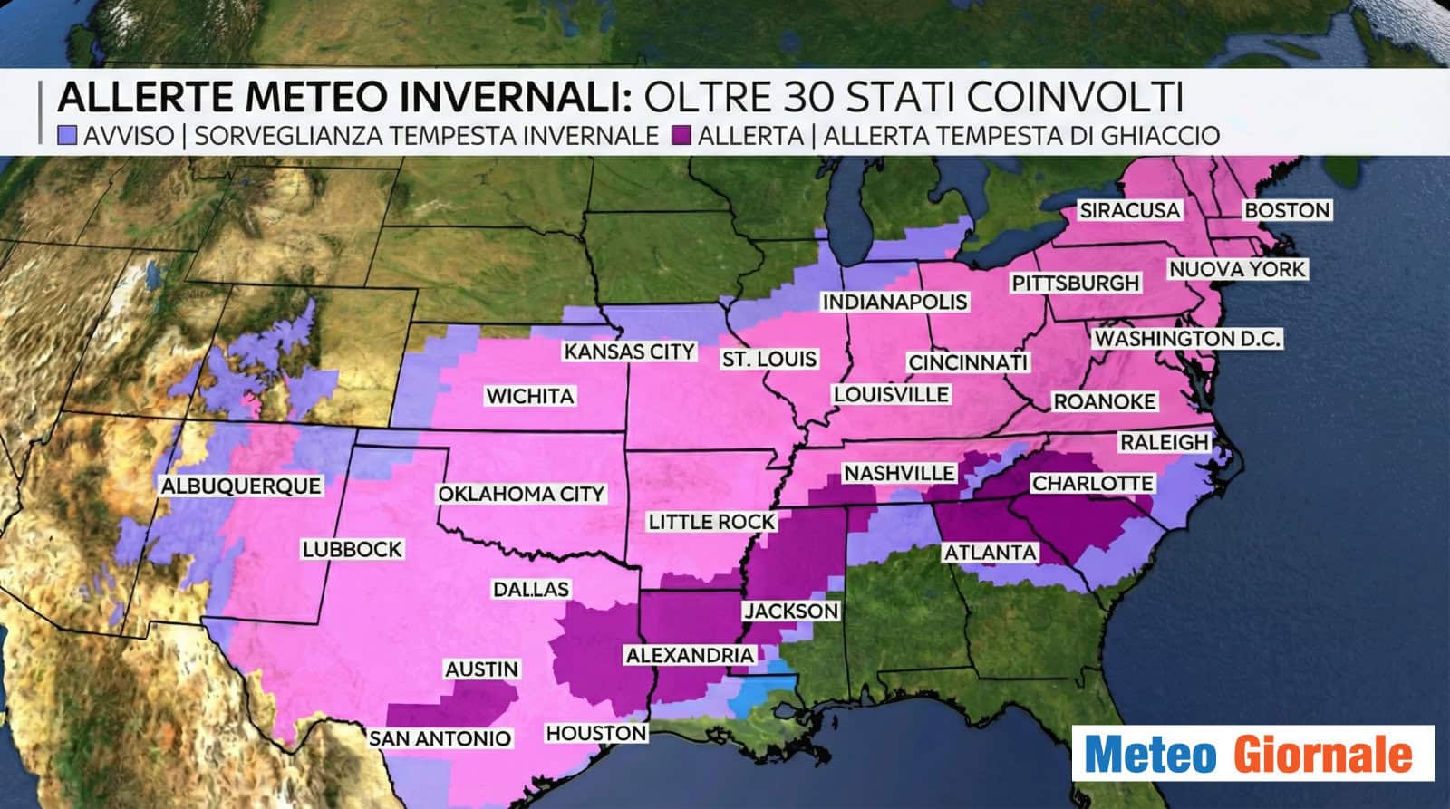Winter Storm, la grande tempesta di neve sta per iniziare: a New York e costa nord-est USA
