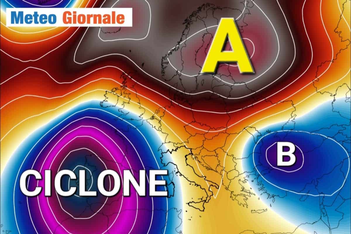 Tra 72 ore svolta meteo: il CICLONE MEDITERRANEO prende forma