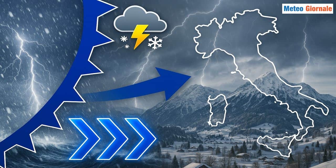 Ritorno del maltempo anche al Centro-Nord
