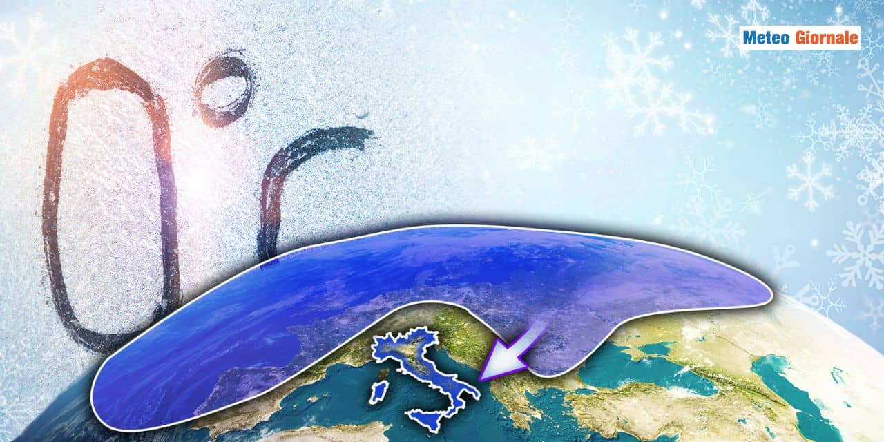 vortice polare a pezzi gelo neve meteo 1101