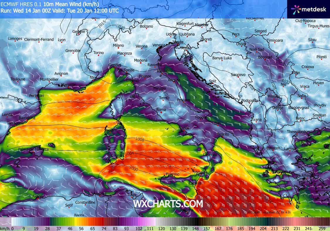 weekend rottura freddo ciclone meteo
