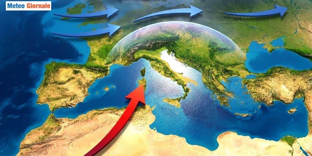 Arriva l'alta pressione con perturbazioni costrette più a nord
