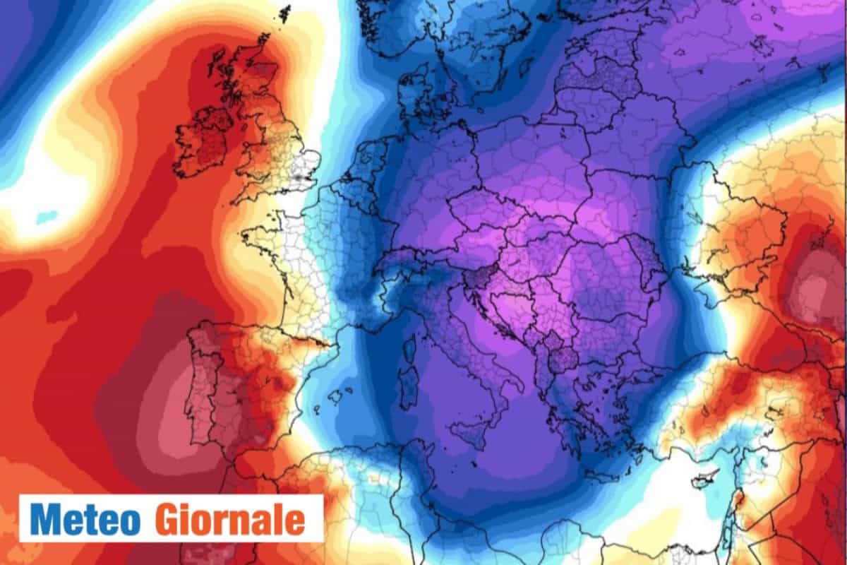cambio di regime meteo rovesci nevosi