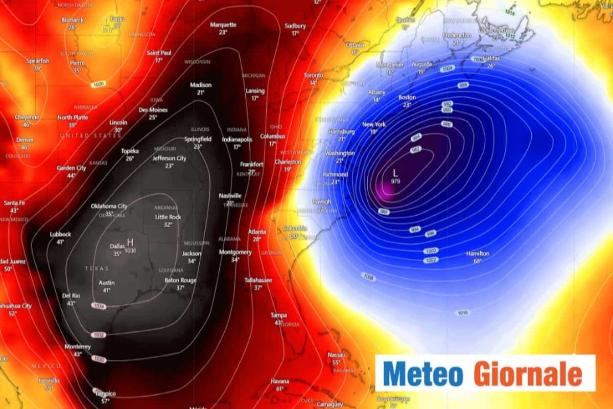 ciclone bomba rischio gelo