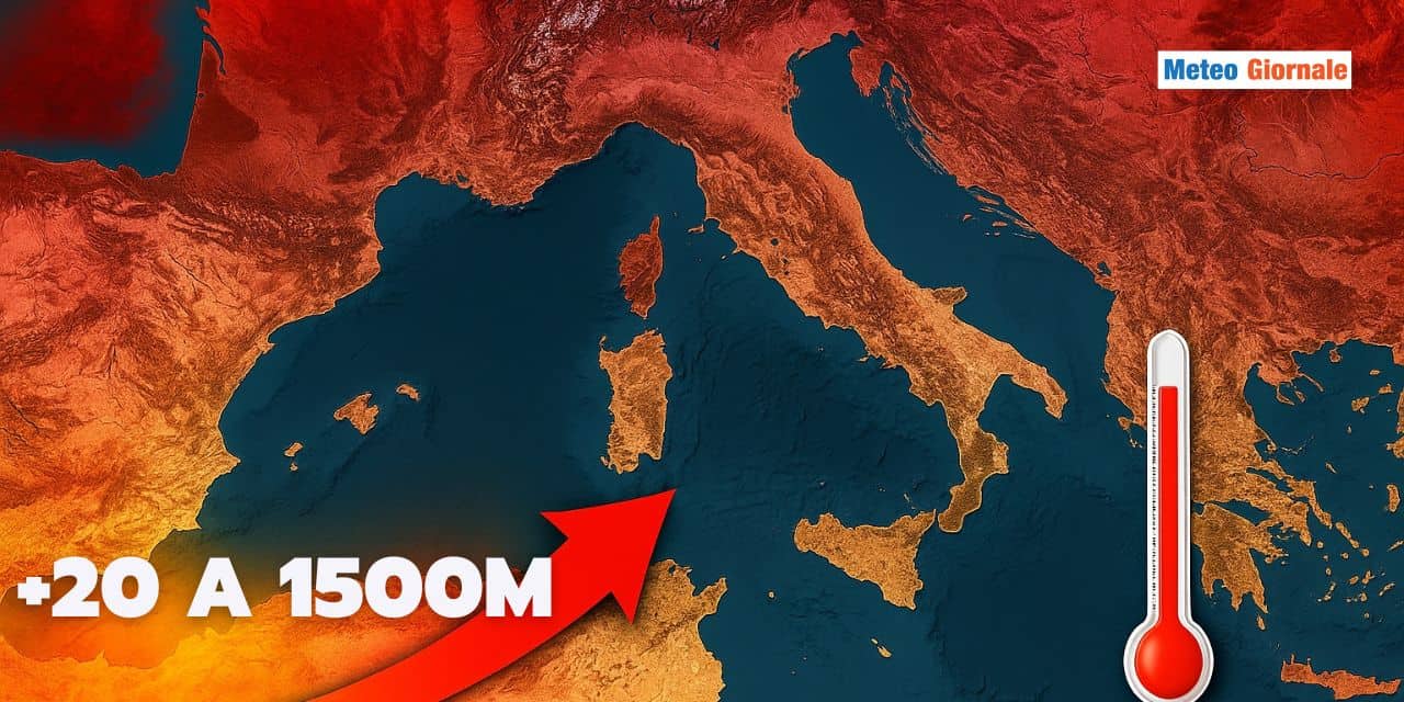 L’Estate bussa alle porte, ecco la temibile temperatura “+20” a 1500 metri