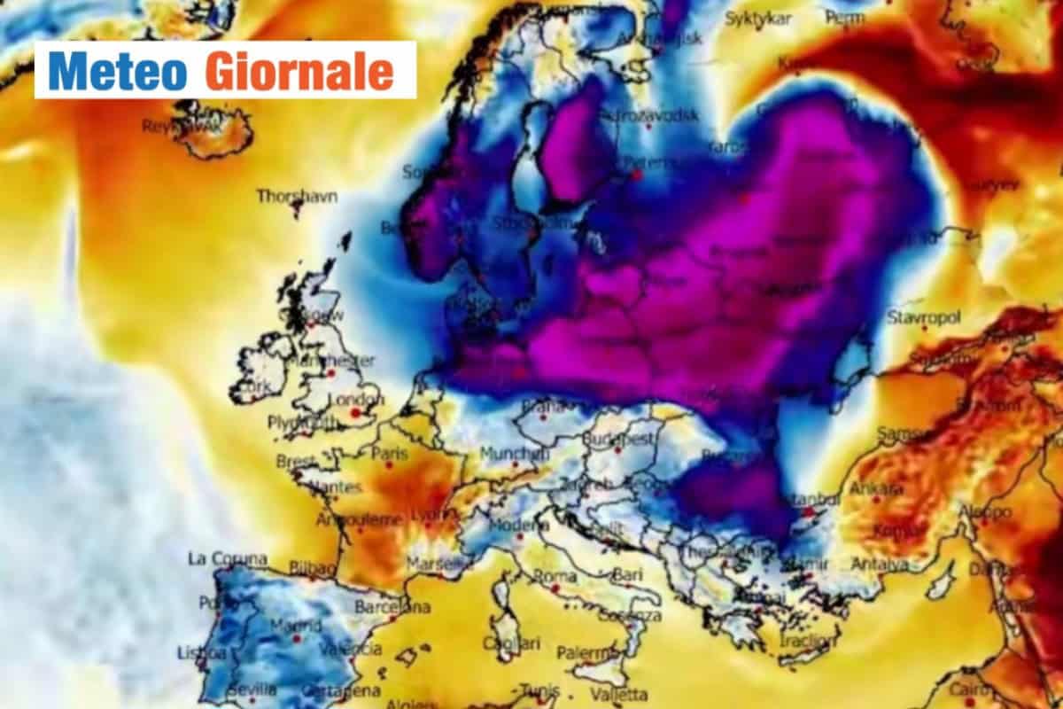 freddo est Europa piogge Sud