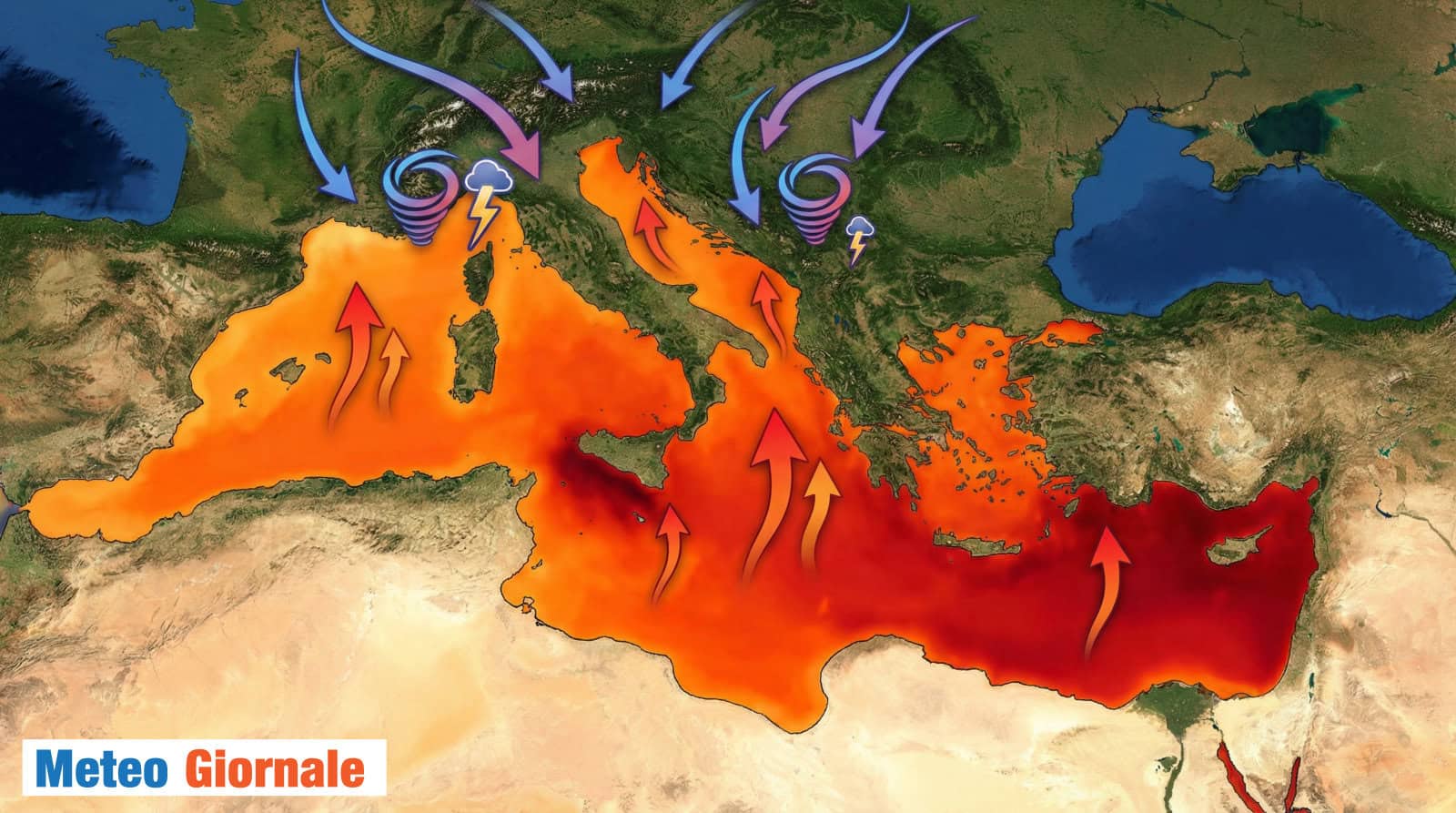 Il Mediterraneo bolle, ecco come cambia il nostro clima