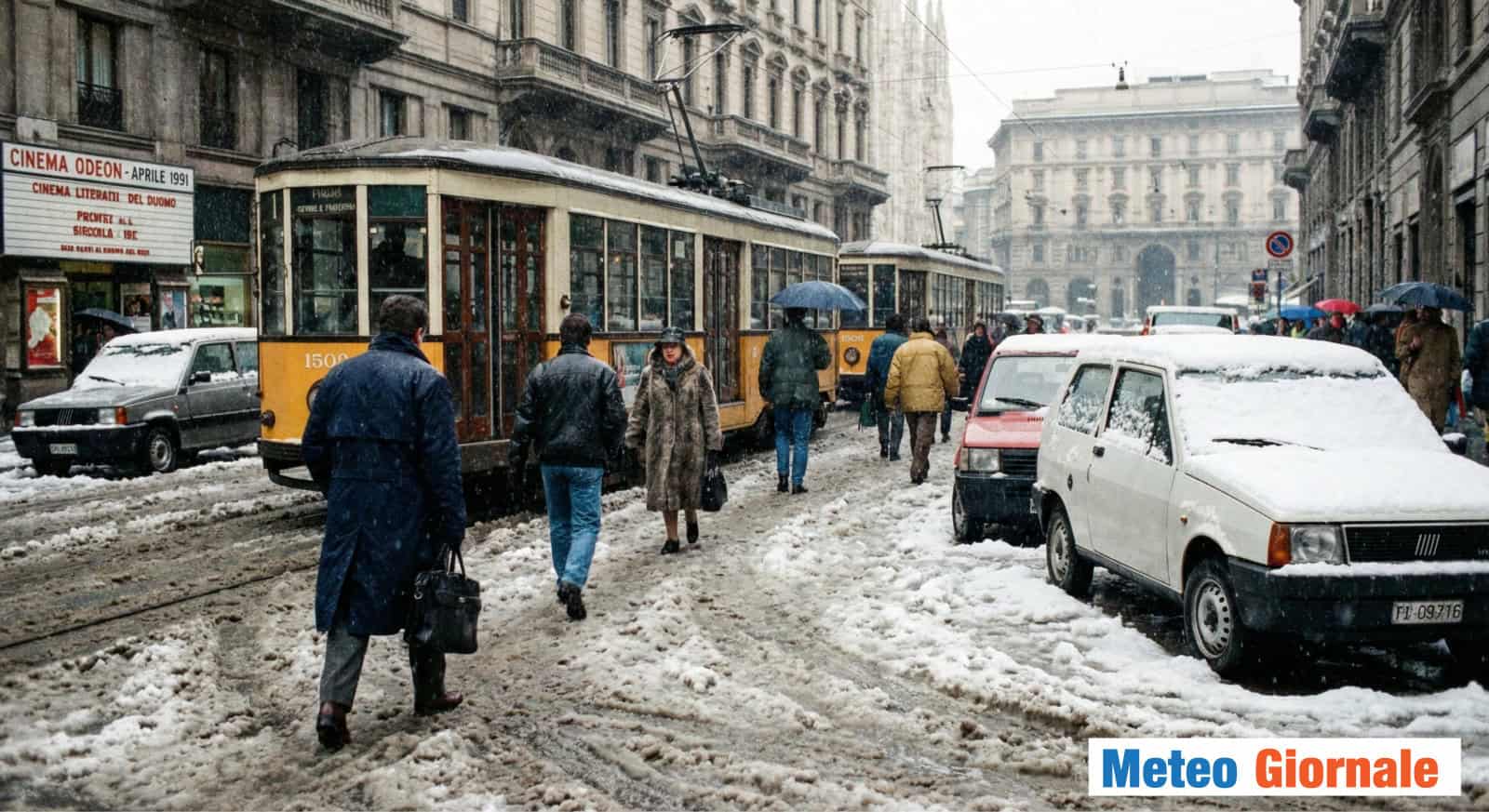 Aprile 1991: temporali di neve in Val Padana