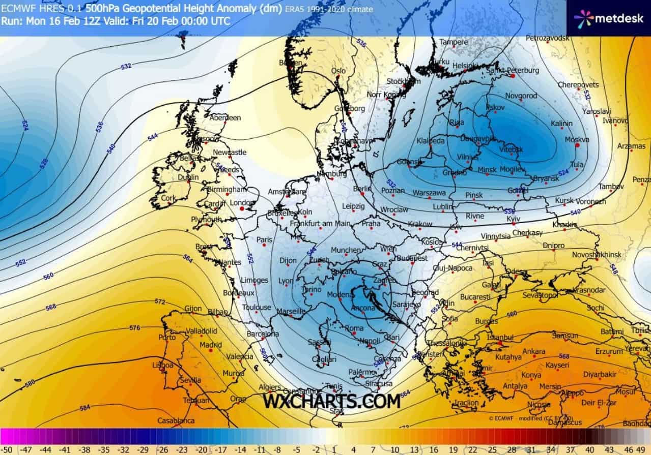 neve a bassa quota 19 20 febbraio