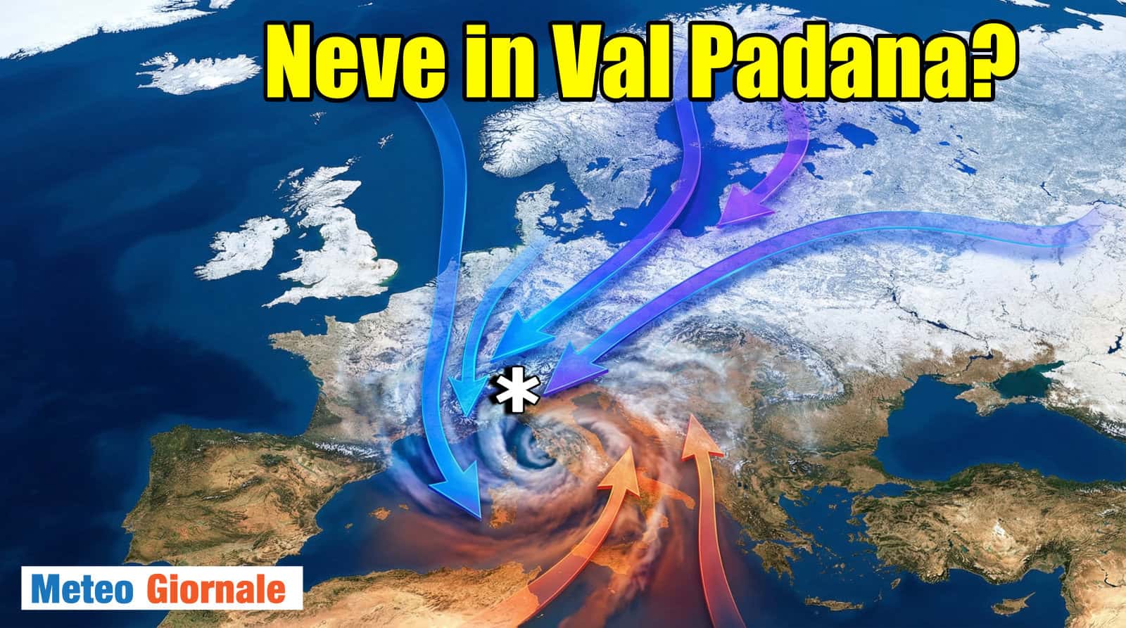 La vera SVOLTA sino alla NEVE in Valle Padana, probabile questo mese