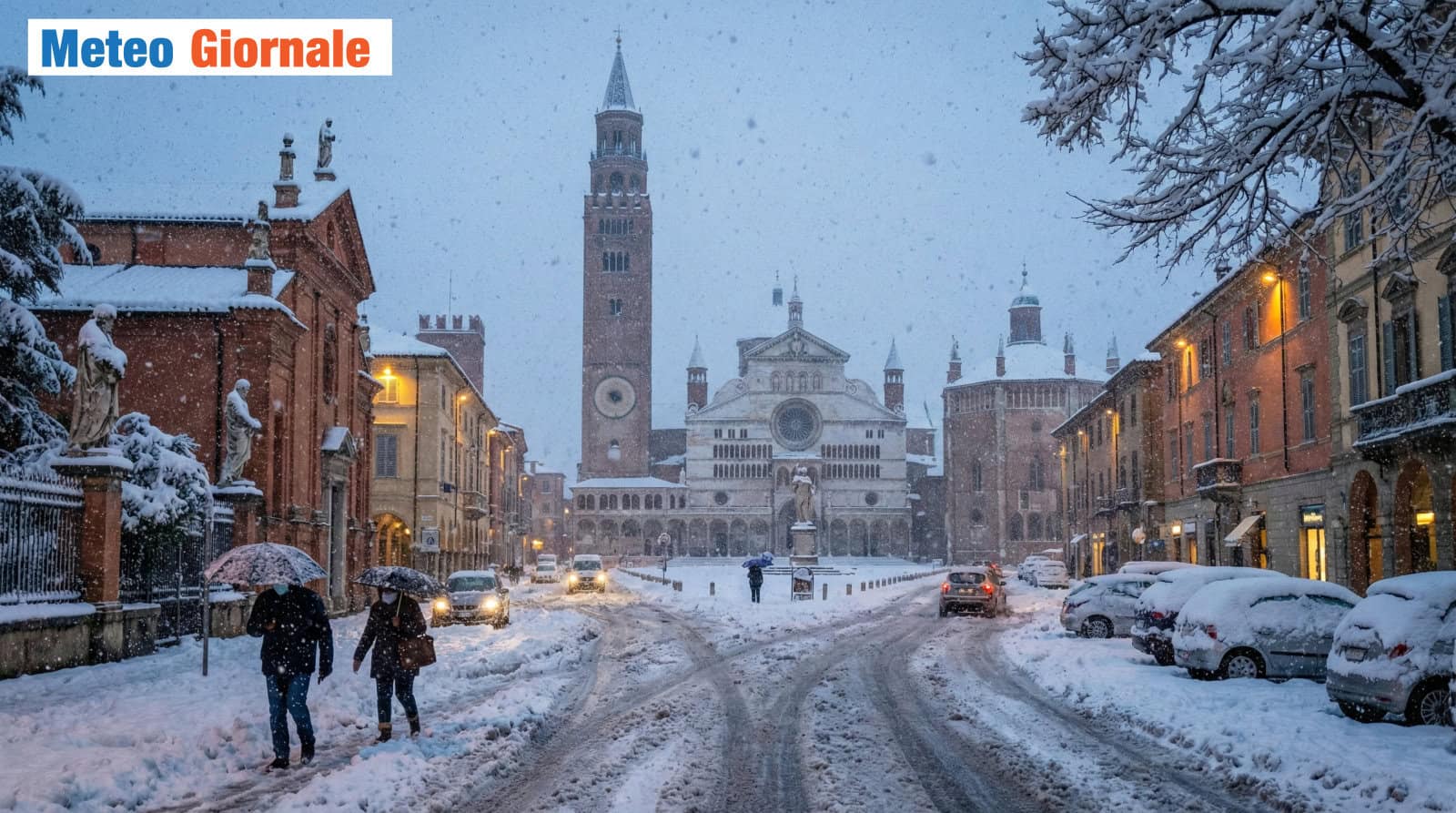 Neve di Marzo, fittissima. Questa la storia in Val Padana
