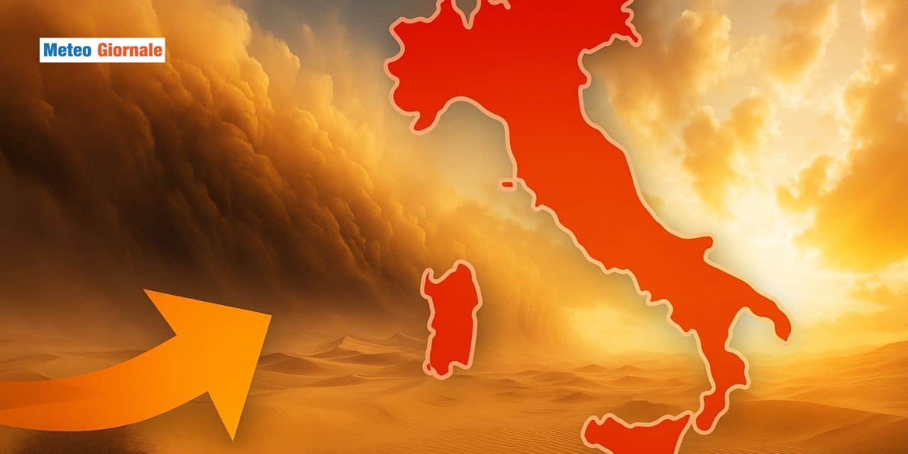 Polvere sahariana in arrivo, cieli più sporchi tra pochi giorni