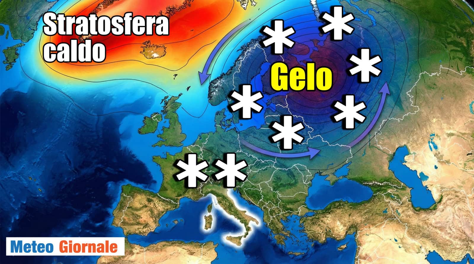 Tardivo Split del Vortice Polare: meteo di MARZO con la NEVE
