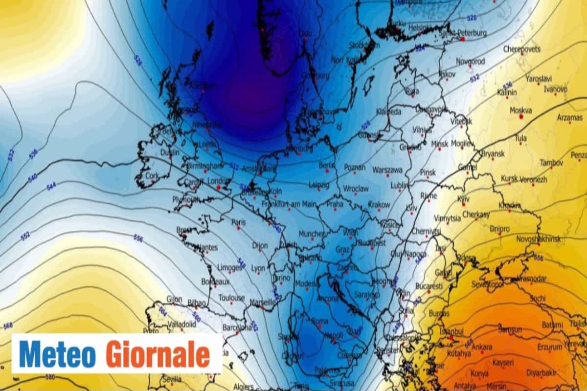 Meteo, STOP al carosello di Cicloni: la storm-track risale e cambia tutto da questa DATA