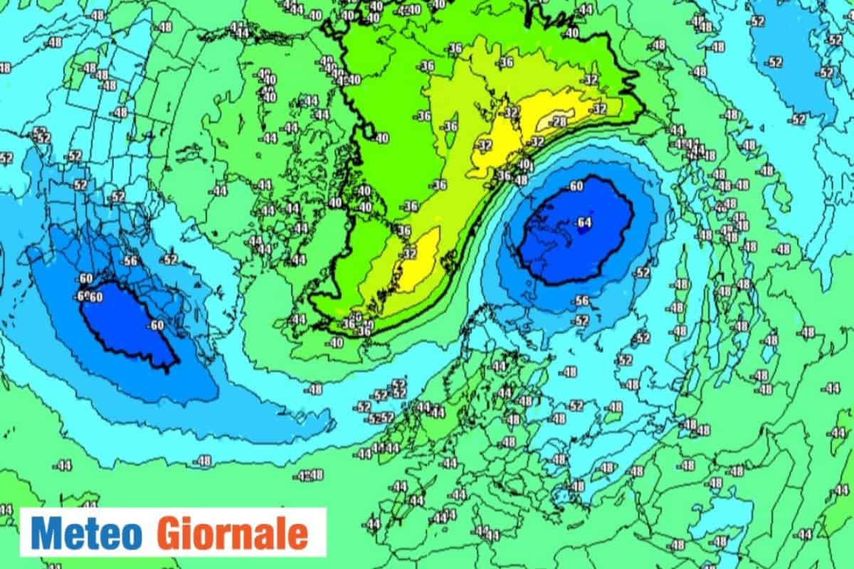 Meteo, STRATWARMING intenso: arriva la risposta al suolo e l’Italia entra nel mirino