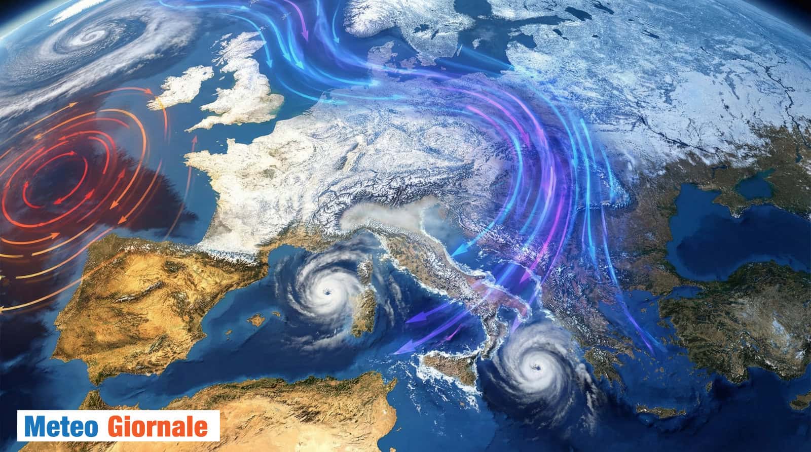 Stop fiume atmosferico, transizione verso il vento dell’Est