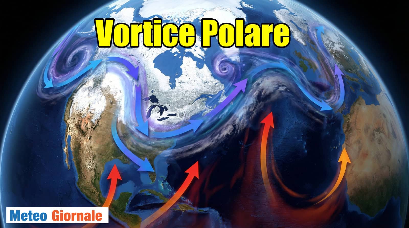 Il Vortice Polare può scendere sino ai Tropici a causa dell’Amplificazione Artica
